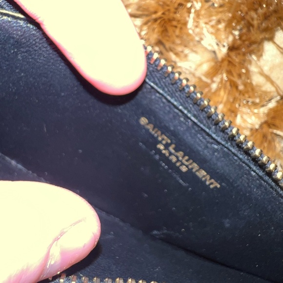 CASSANDRE SAINT LAURENT MATELASSÉ ZIPPED FRAGMENTS CARD CASE - Picture 4 of 12